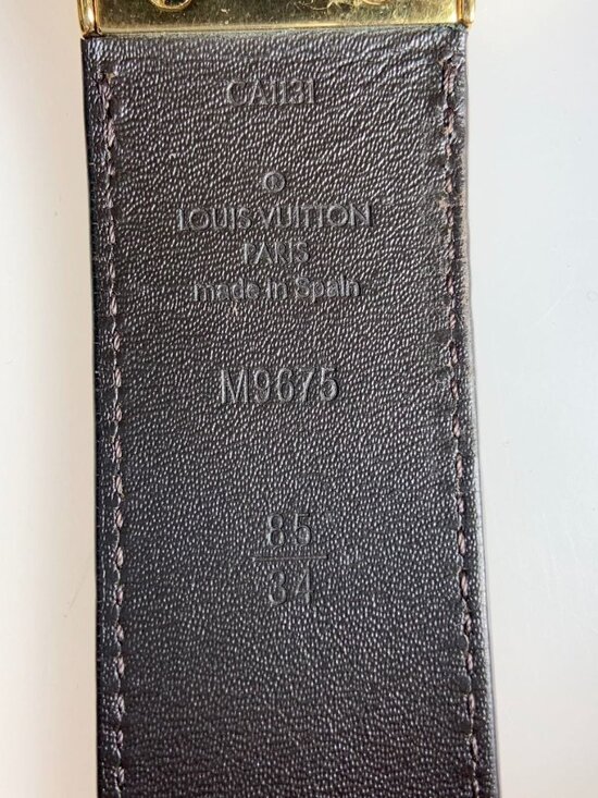 Louis Vuitton Damier Infini Suntulle Boston 35 mm Reversible Belt main image 8